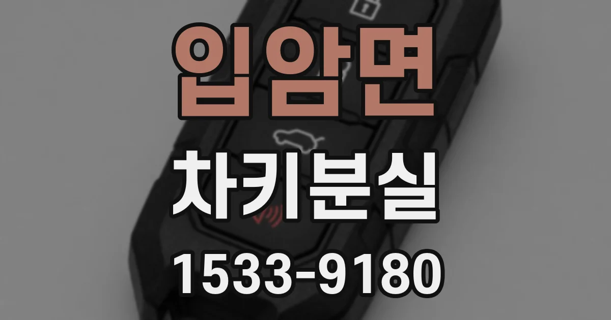 입암면 차키분실