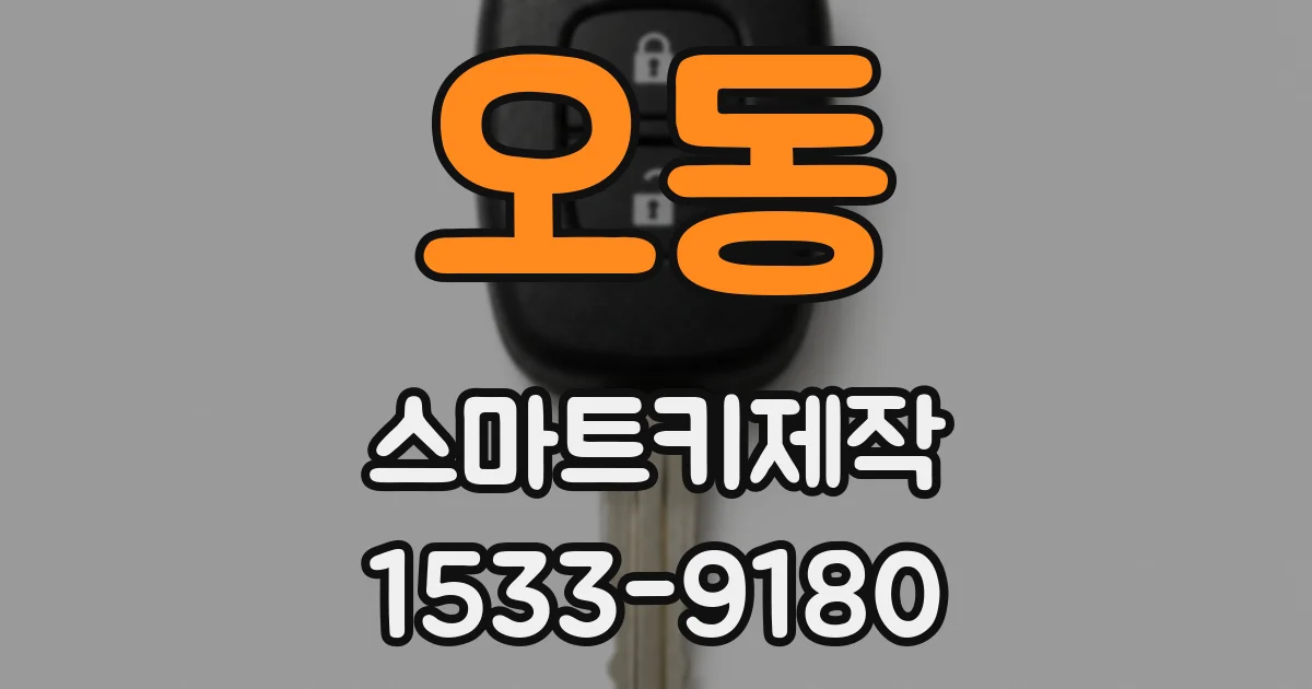 오동 스마트키제작