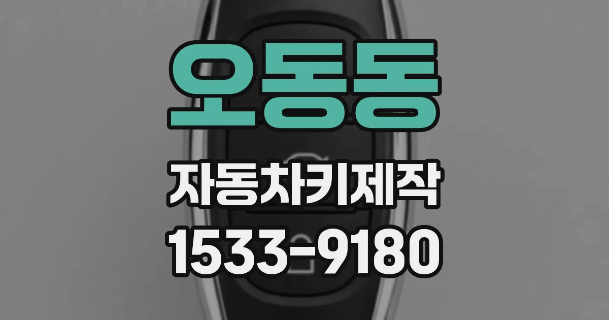 오동동 자동차키제작