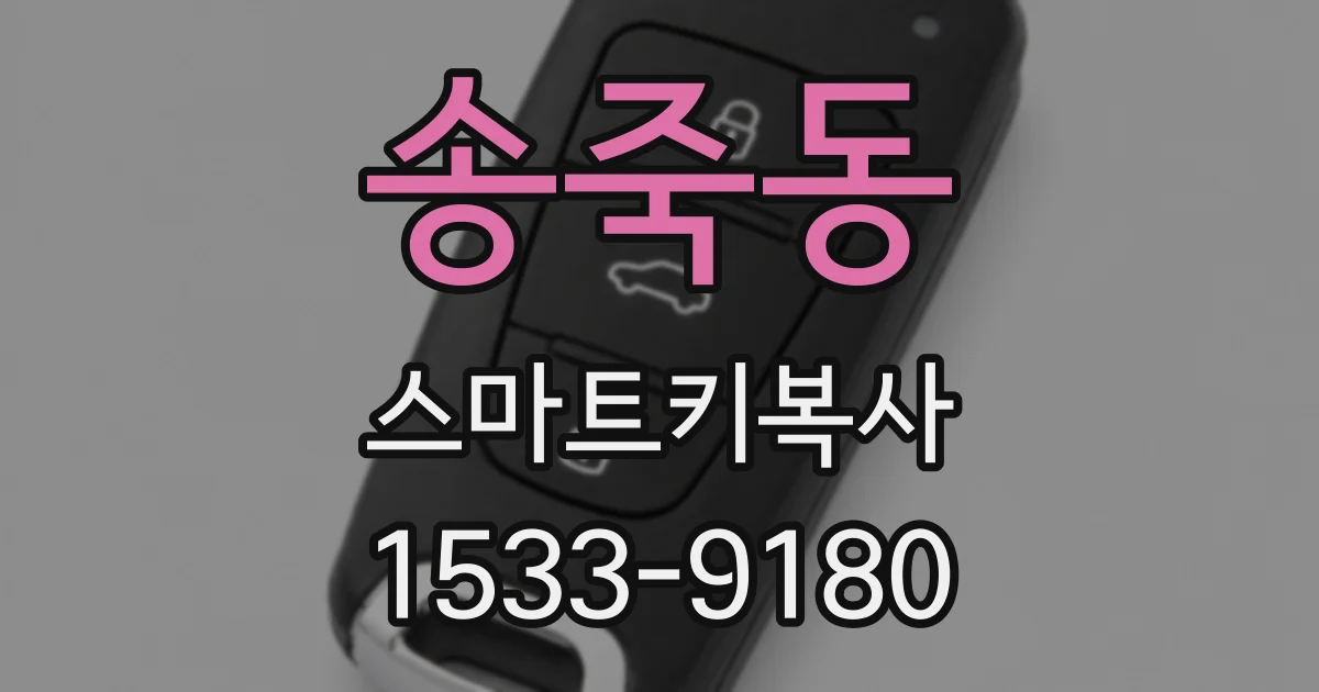 송죽동 스마트키복사