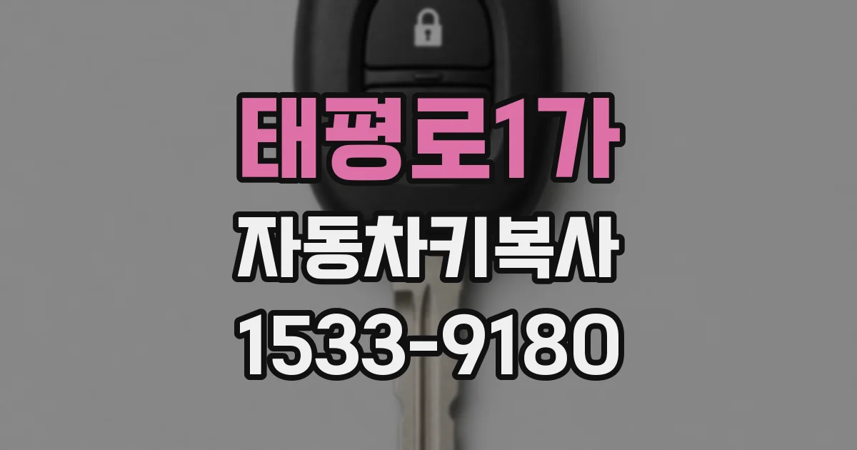 태평로1가 자동차키복사