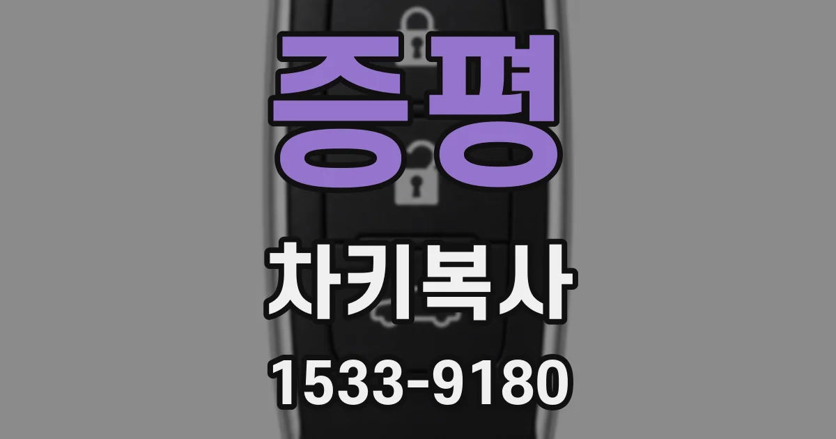 증평 차키복사