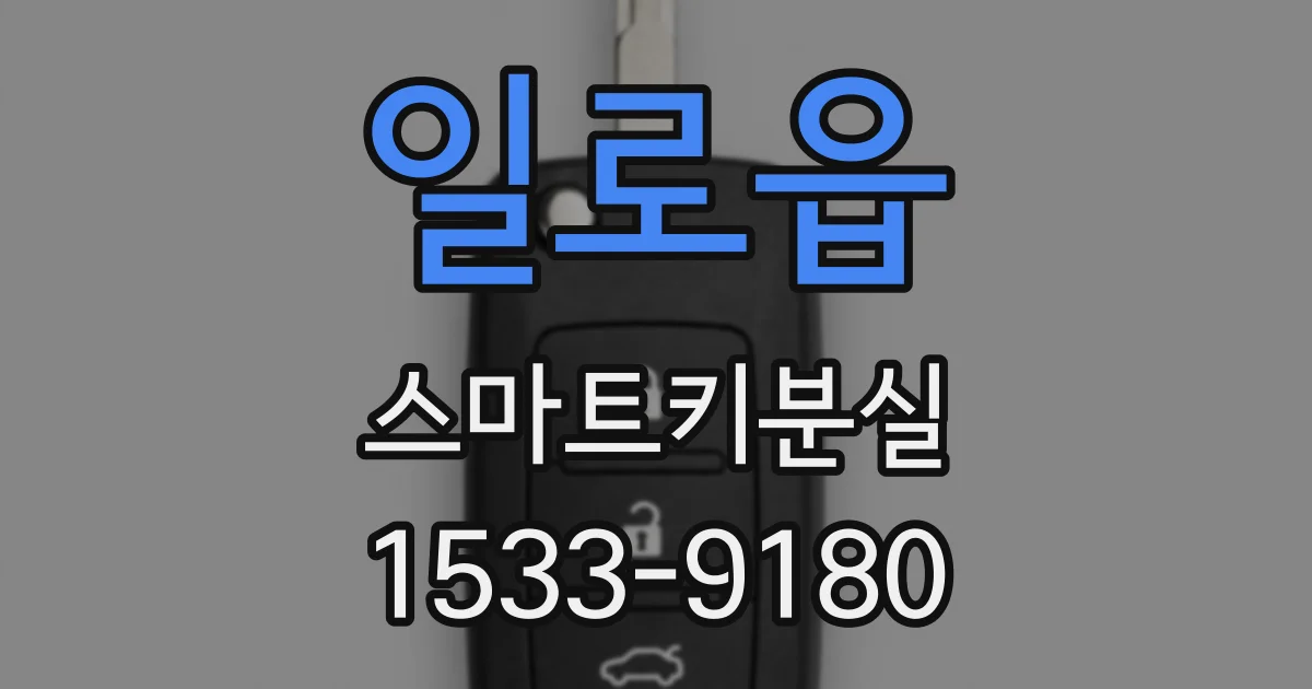 일로읍 스마트키분실