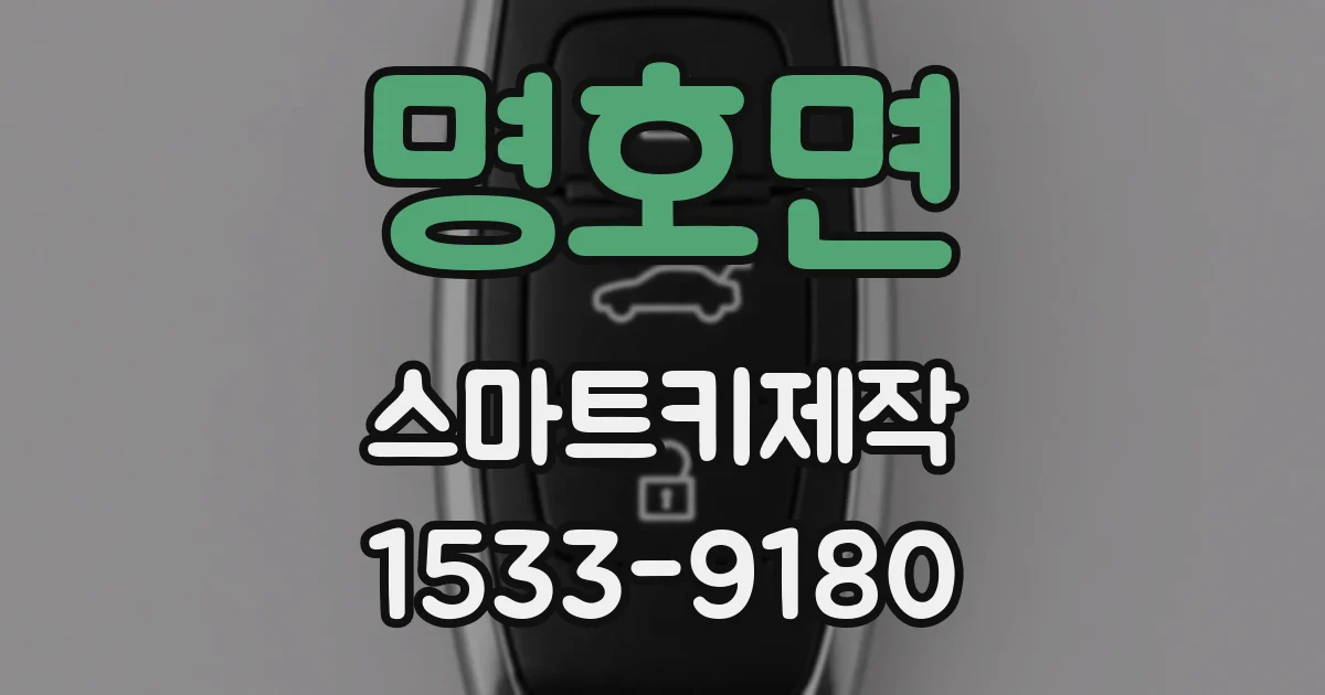 명호면 스마트키제작