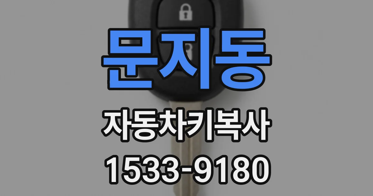 문지동 자동차키복사