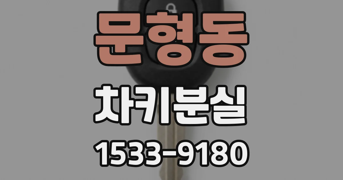 문형동 차키분실