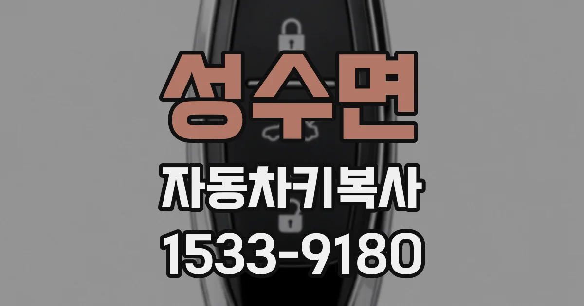 성수면 자동차키복사