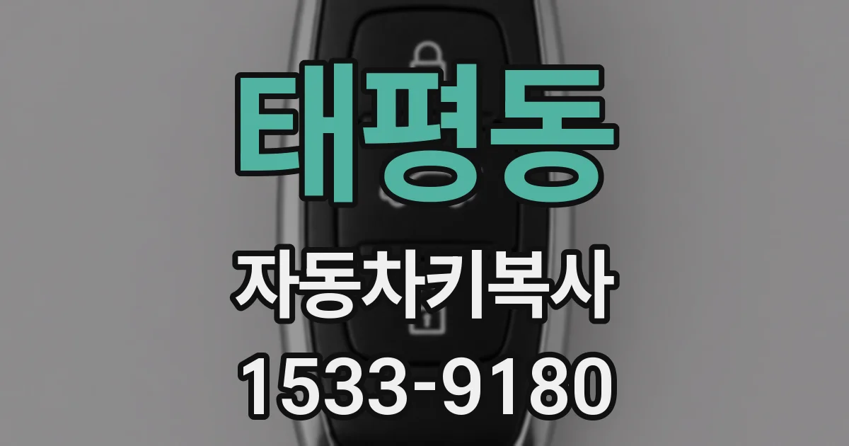 태평동 자동차키복사