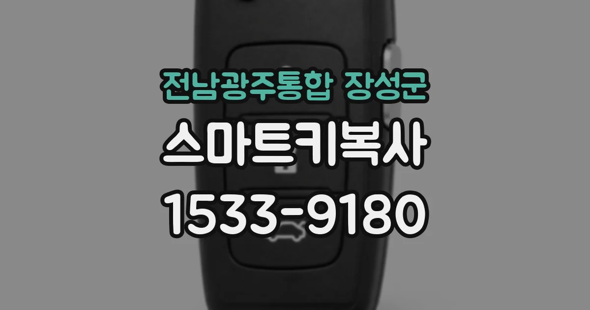 전남광주통합 장성군 스마트키복사