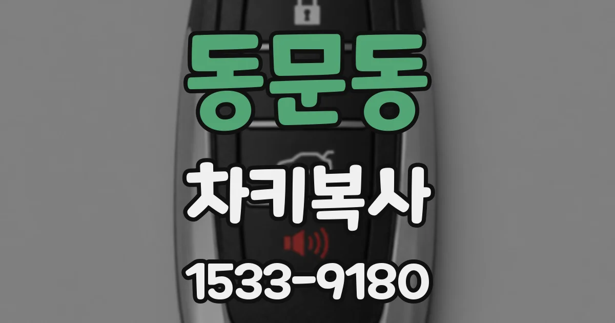 동문동 차키복사