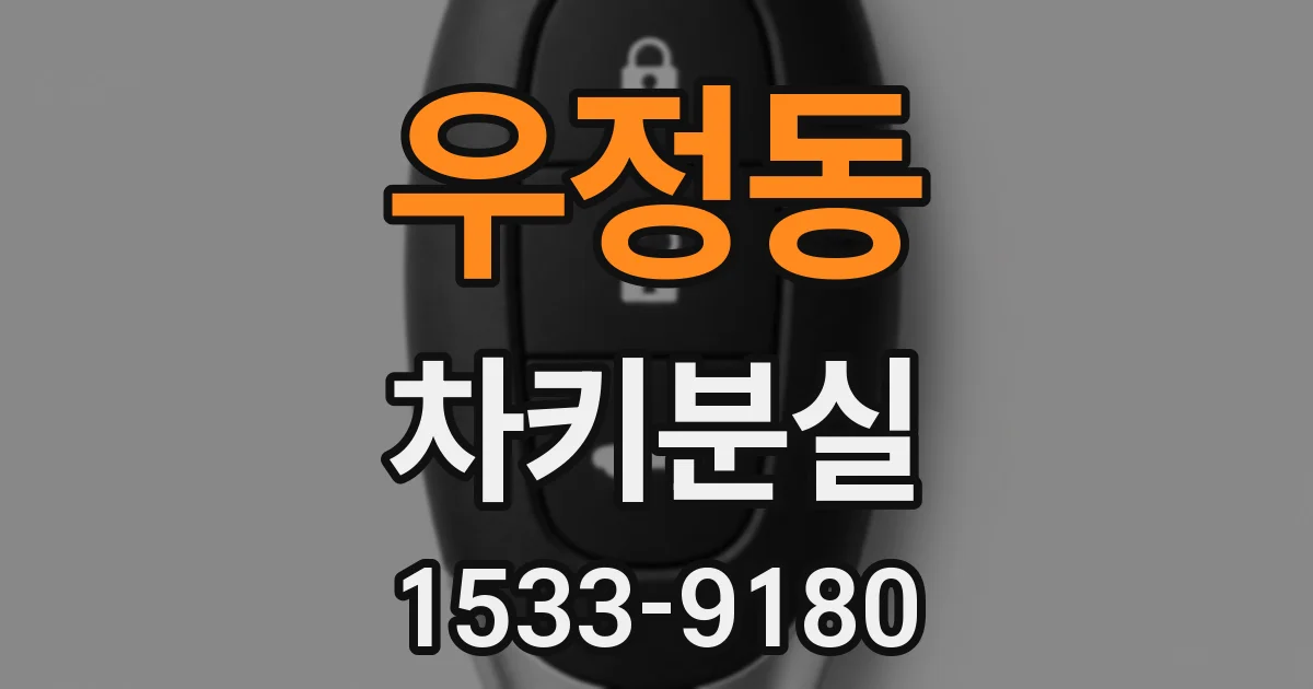 우정동 차키분실