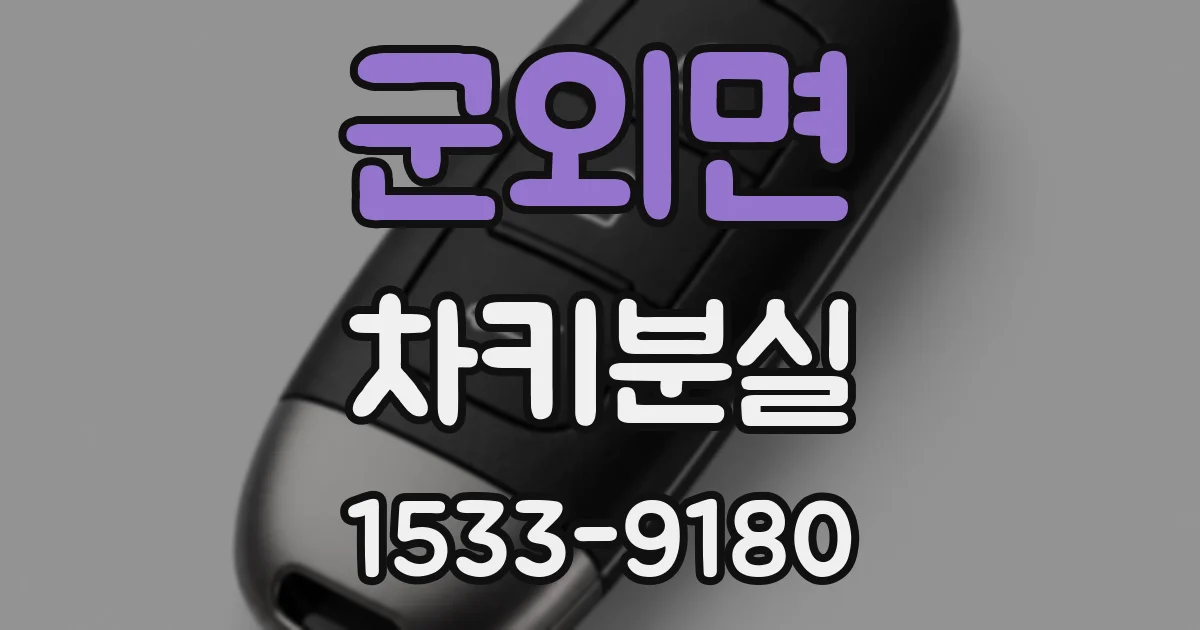 군외면 차키분실