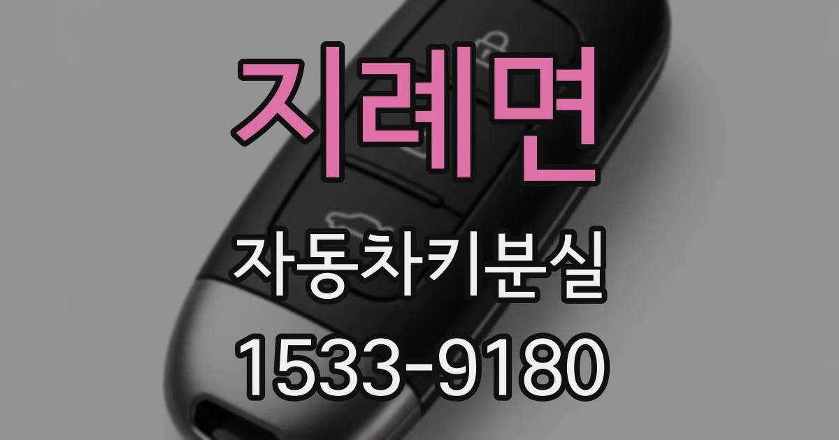 지례면 자동차키분실