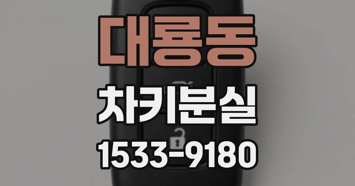 대룡동 차키분실