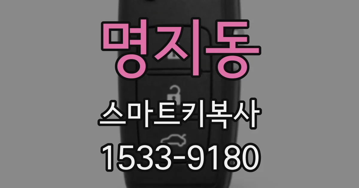 명지동 스마트키복사