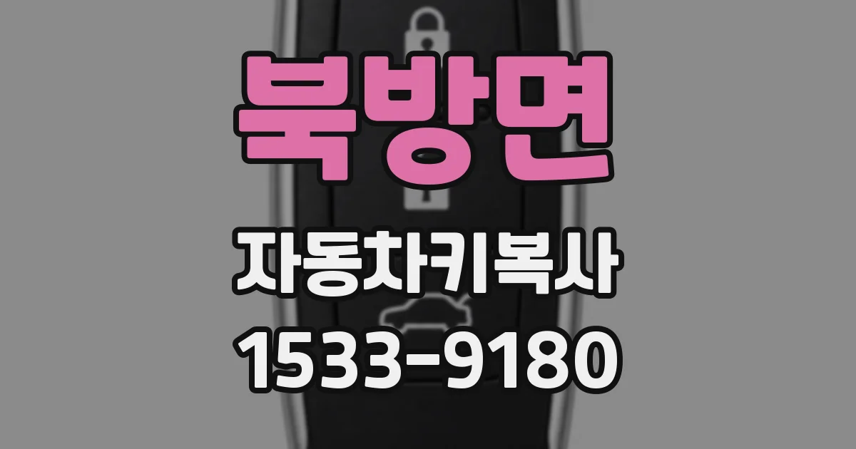 북방면 자동차키복사