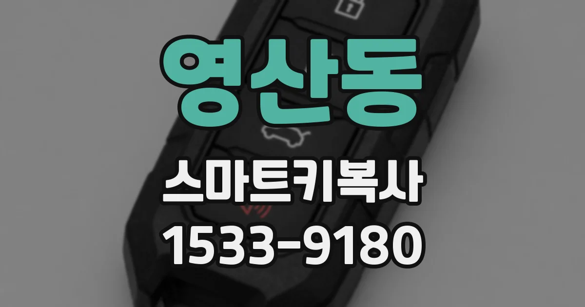 영산동 스마트키복사