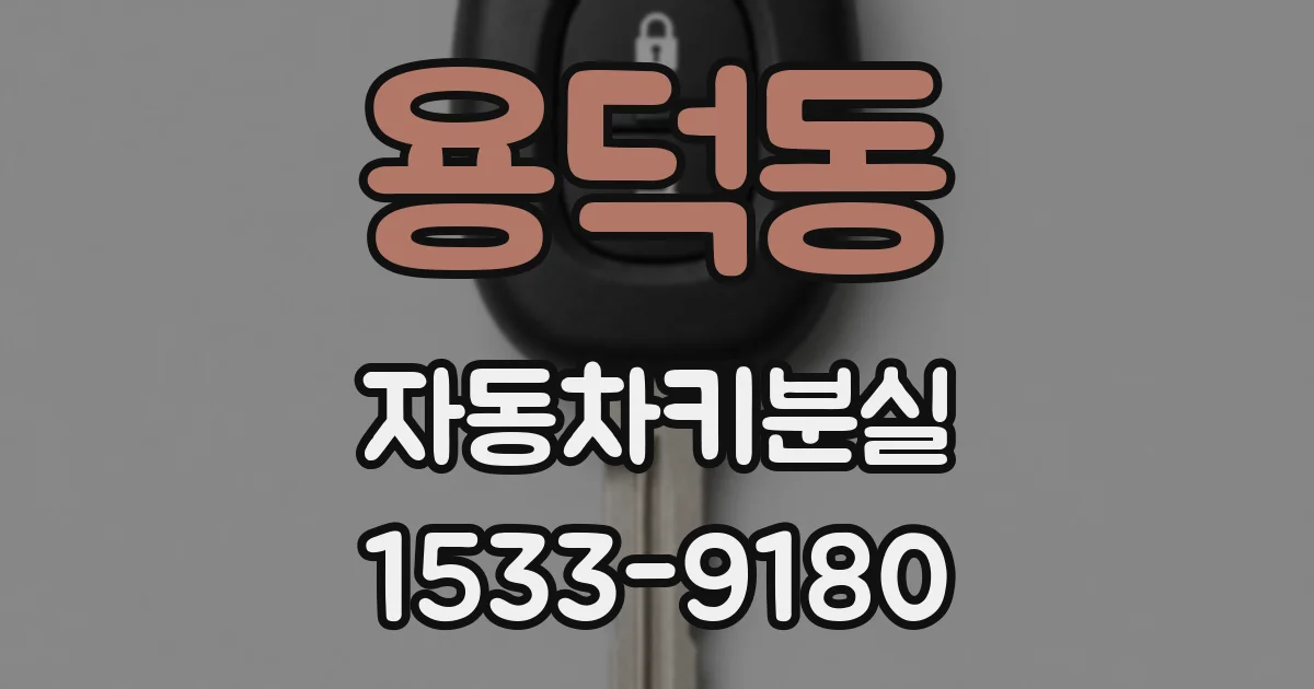 용덕동 자동차키분실