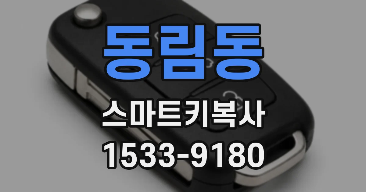 동림동 스마트키복사