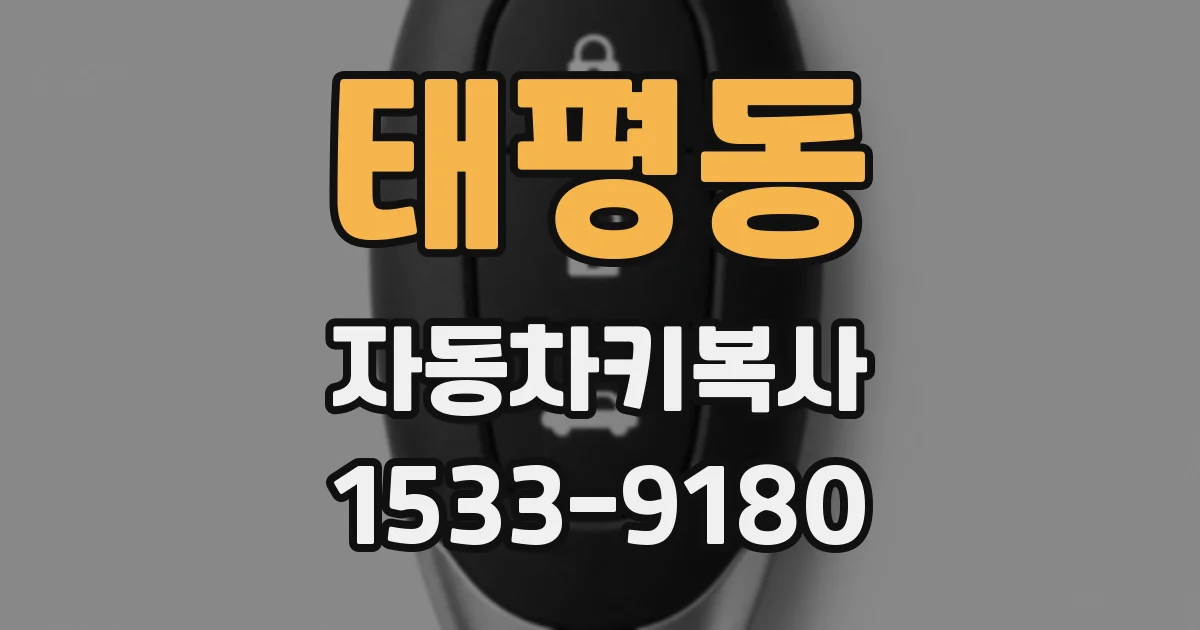 태평동 자동차키복사