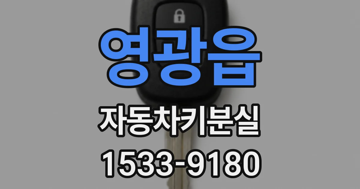 영광읍 자동차키분실