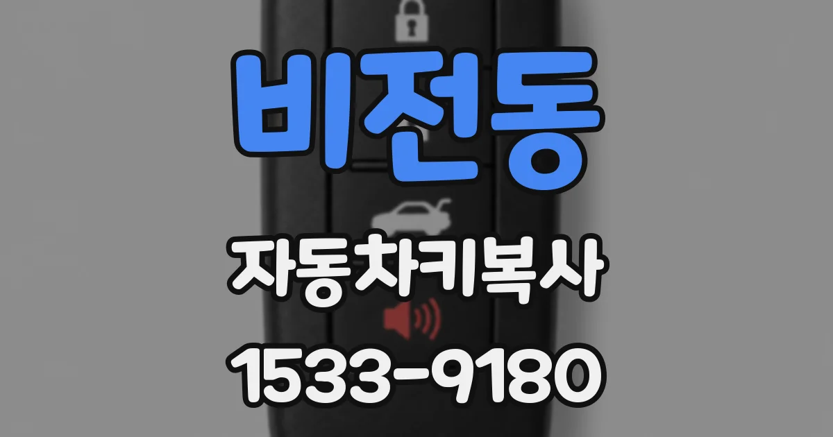 비전동 자동차키복사