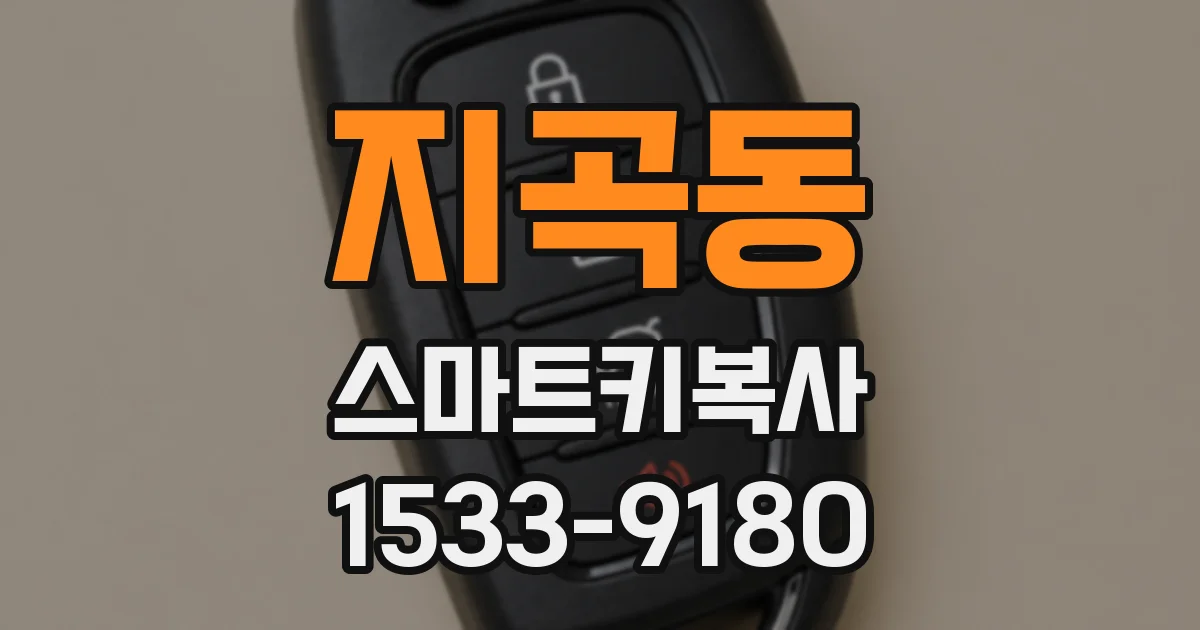 지곡동 스마트키복사