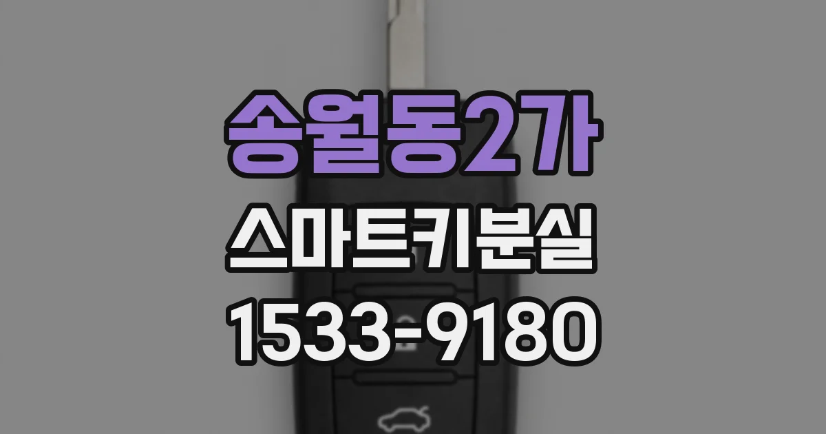 송월동2가 스마트키분실
