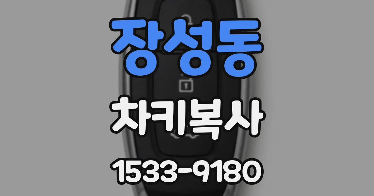 장성동 차키복사