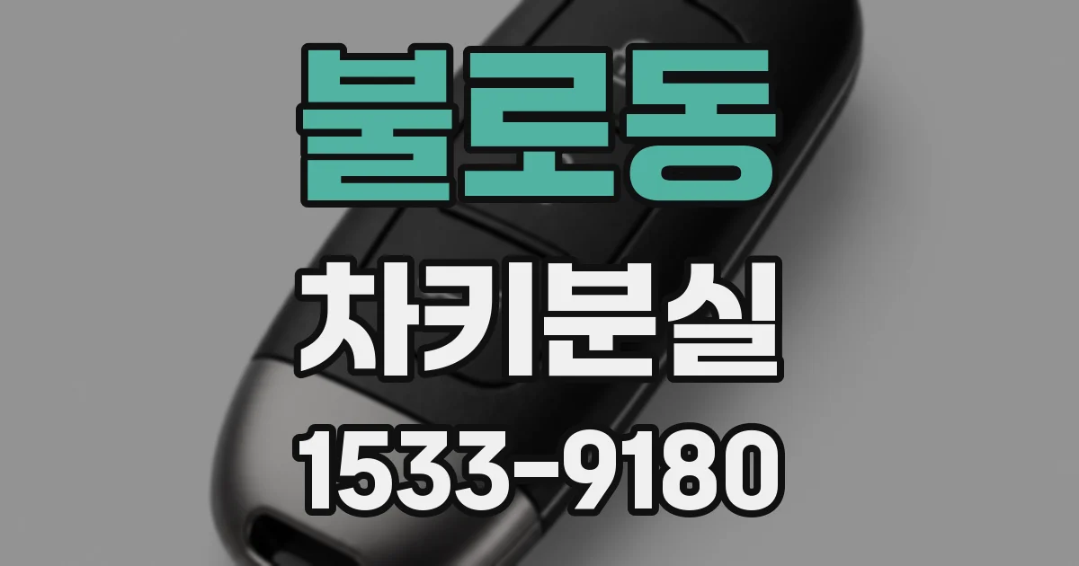 불로동 차키분실