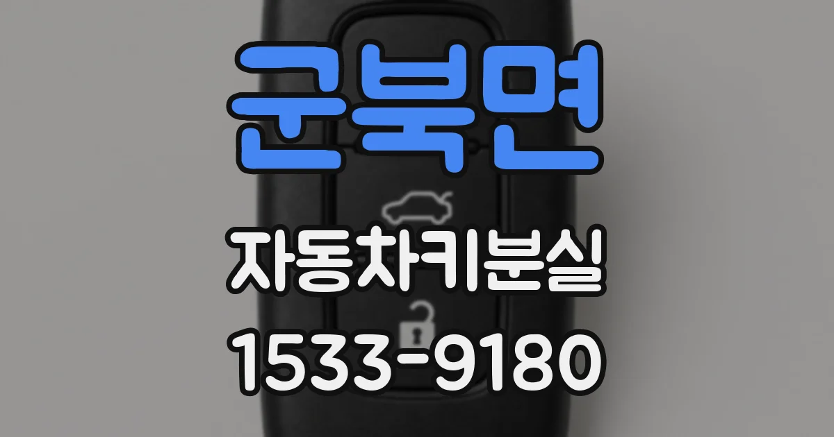 군북면 자동차키분실