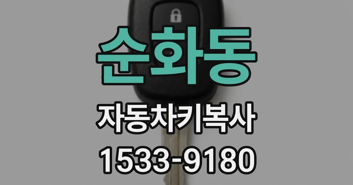 순화동 자동차키복사