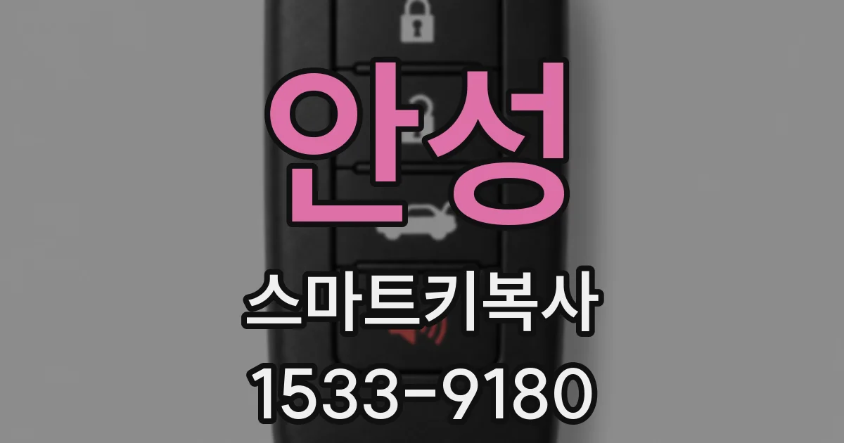 안성 스마트키복사