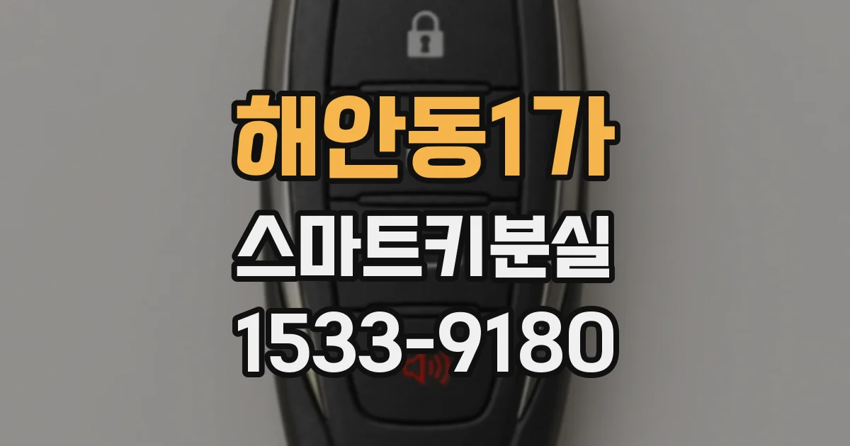 해안동1가 스마트키분실