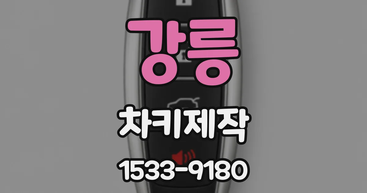 강릉 차키제작