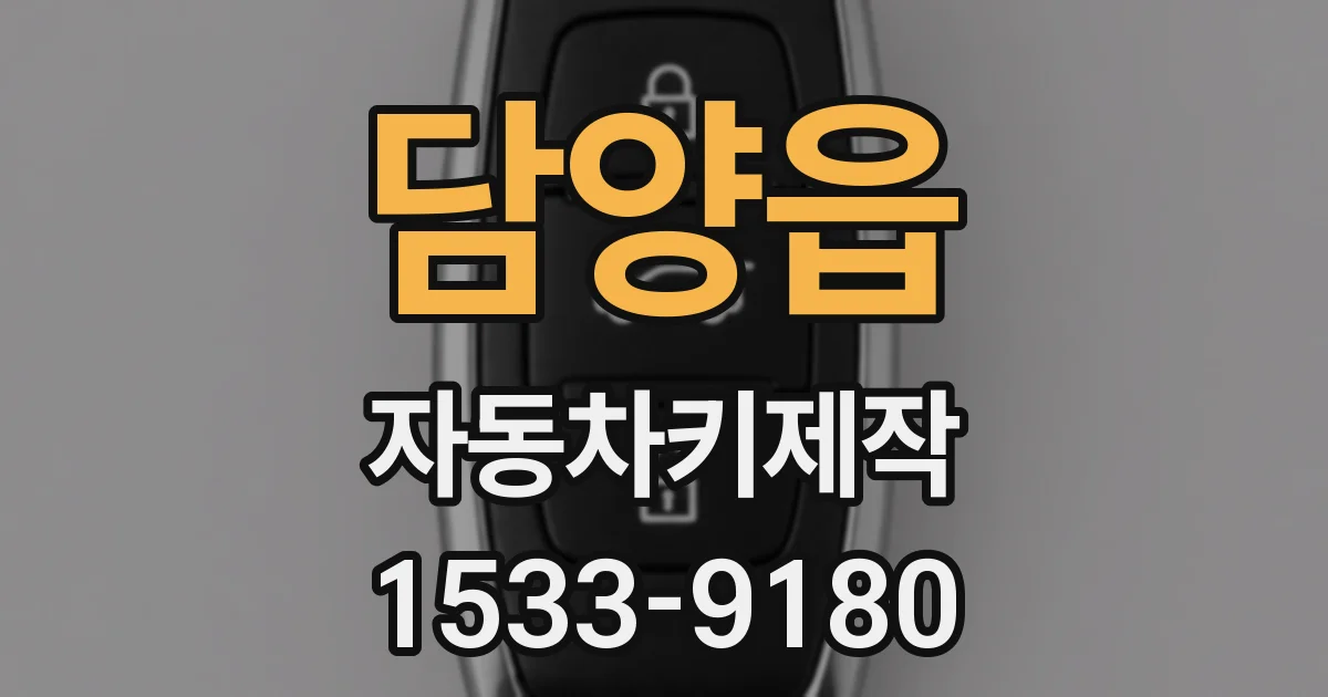 담양읍 자동차키제작