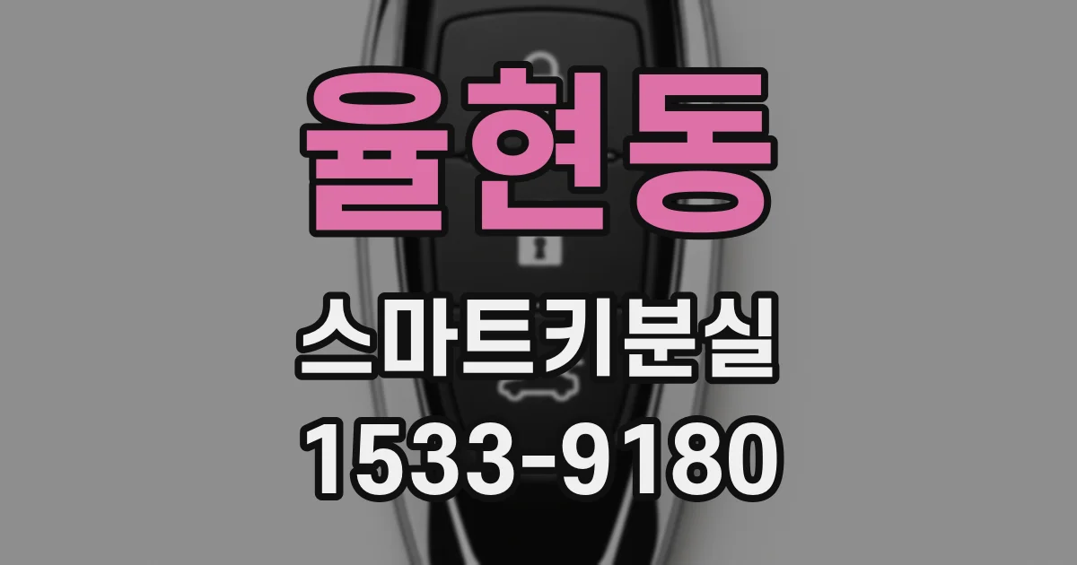 율현동 스마트키분실