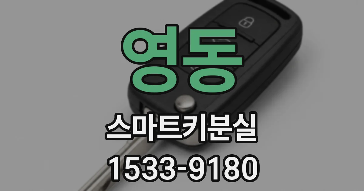 영동 스마트키분실