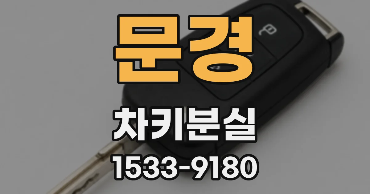 문경 차키분실