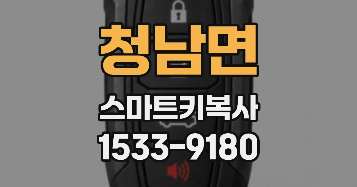 청남면 스마트키복사