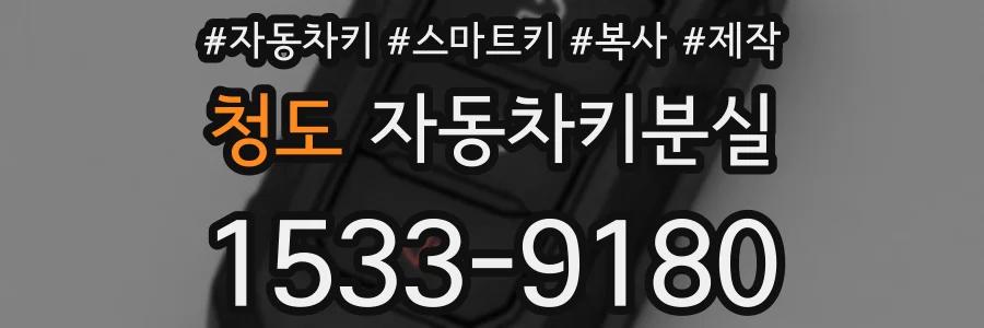 청도 자동차키분실