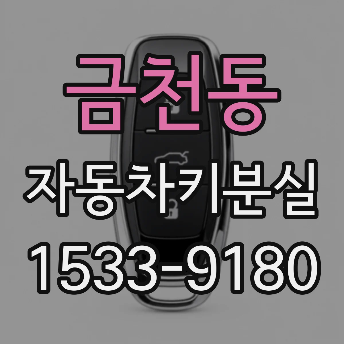 금천동 자동차키분실