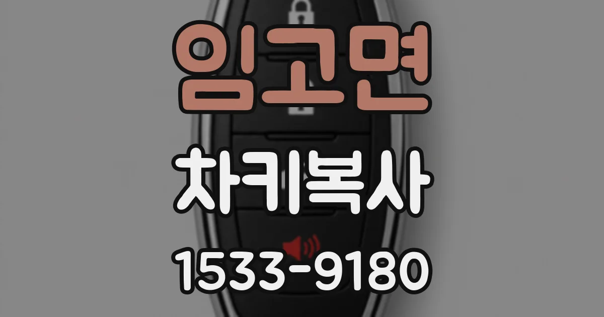 임고면 차키복사