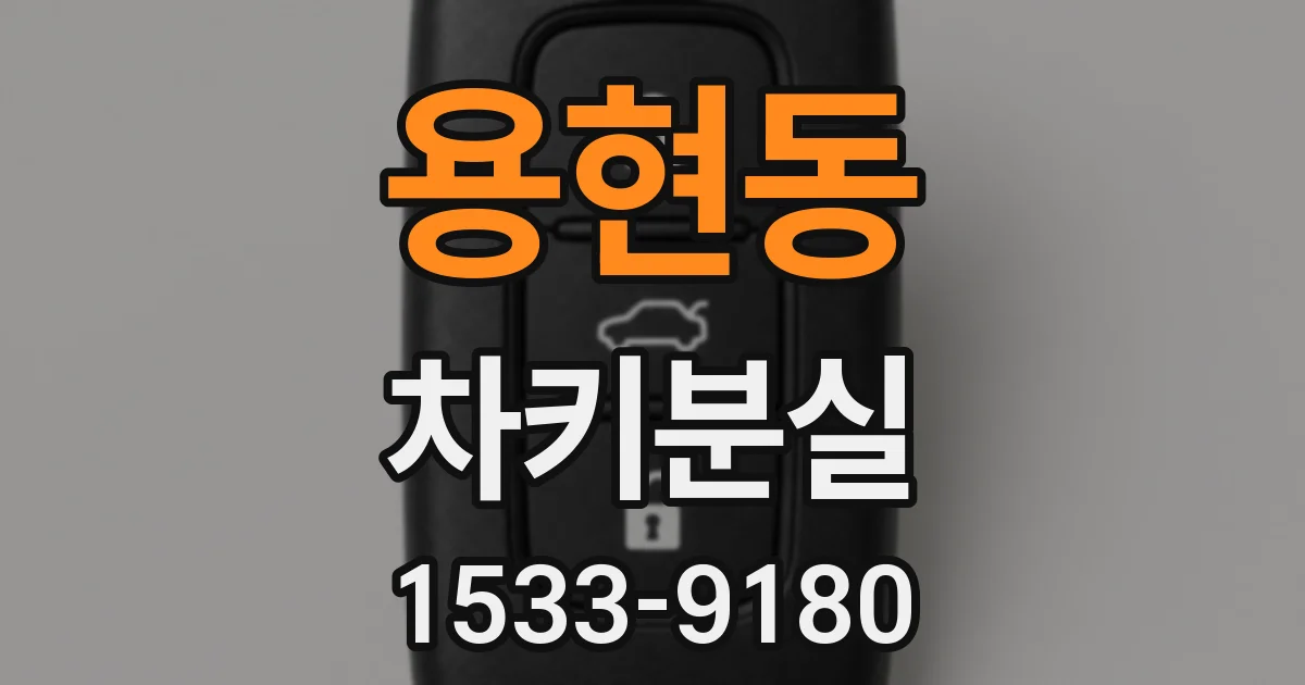 용현동 차키분실