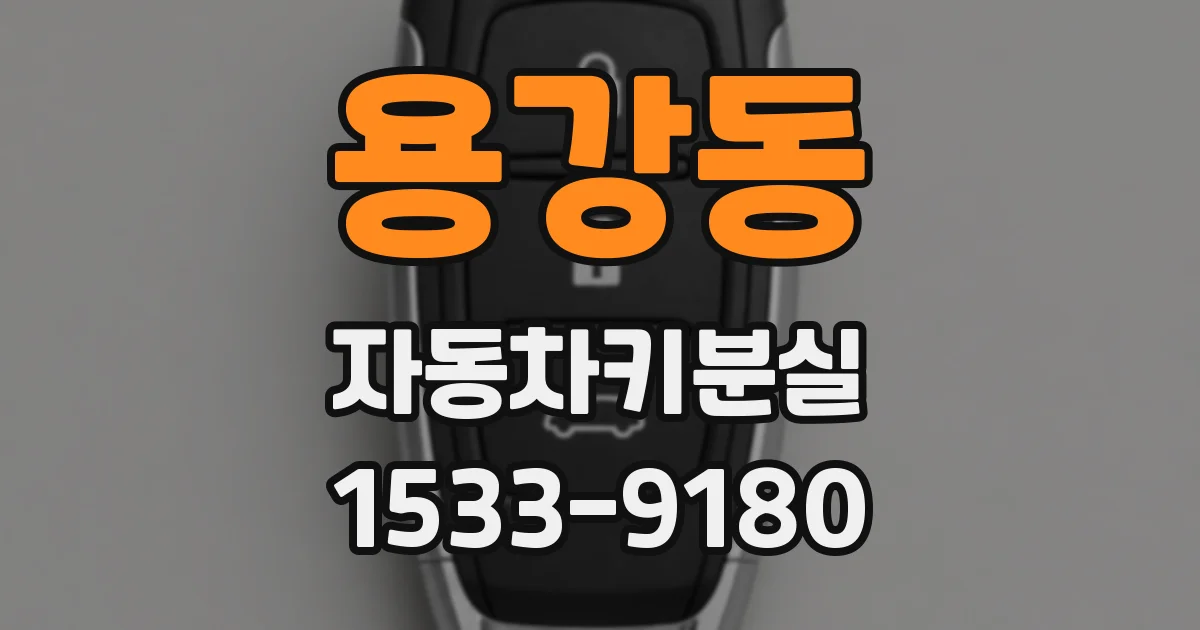 용강동 자동차키분실