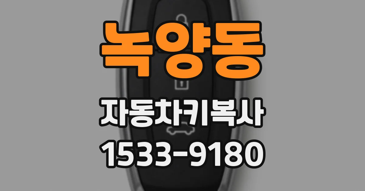 녹양동 자동차키복사