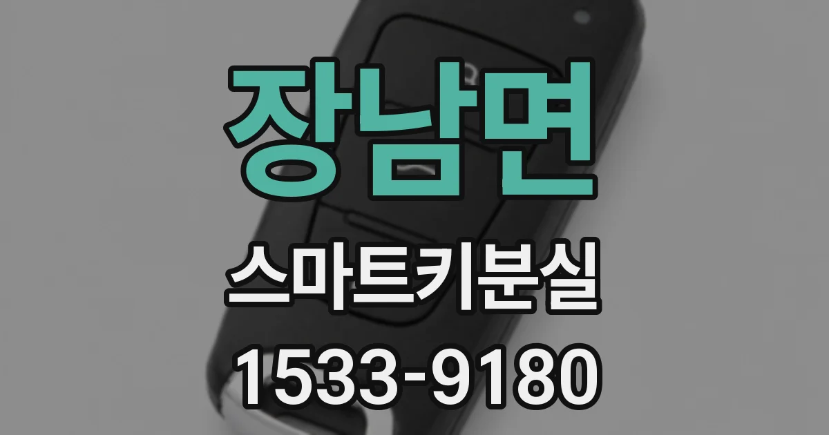 장남면 스마트키분실