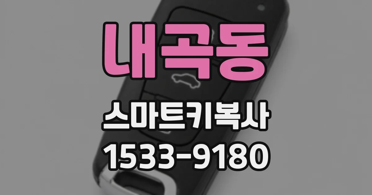 내곡동 스마트키복사