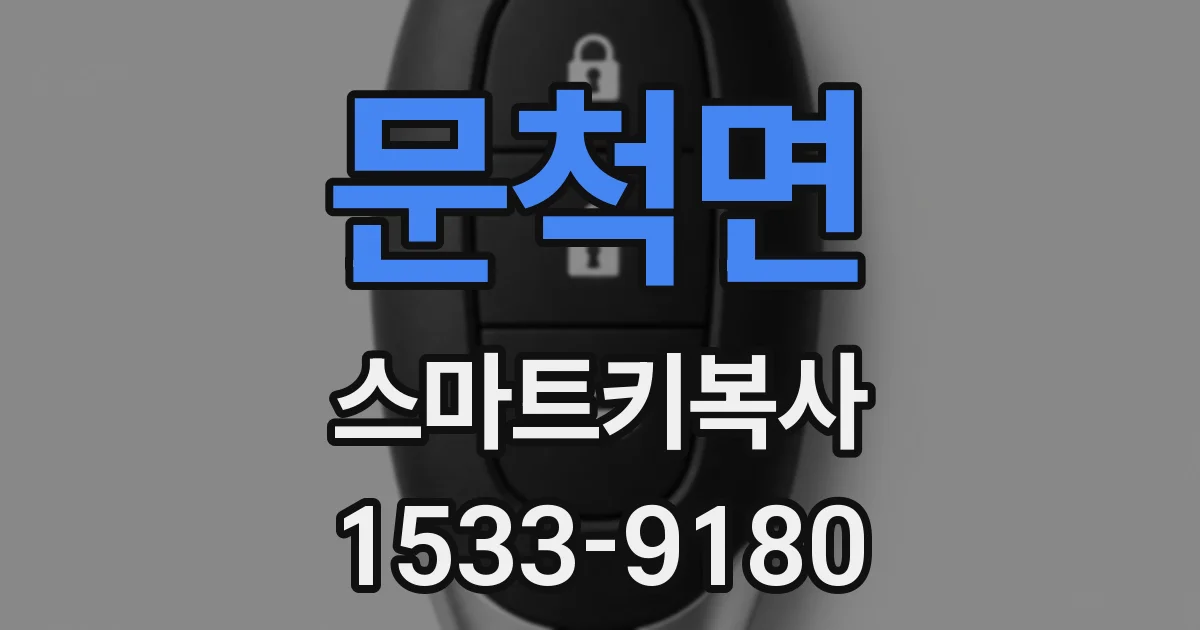 문척면 스마트키복사