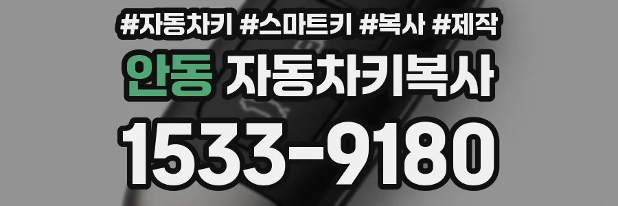 안동 자동차키복사